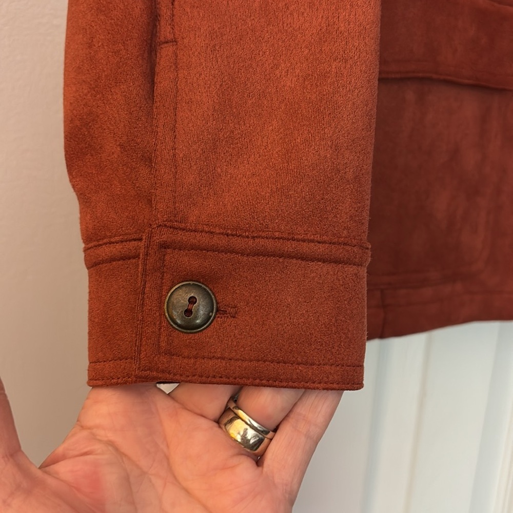 Johnny Appleseed Microsuede Rust Jacket!! - image 5
